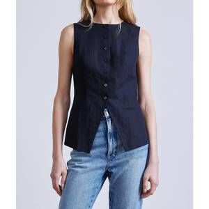 Apiece Apart Black Sleeveless Vest